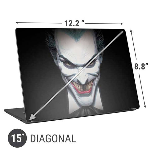 DC Comics The Joker Portrait by Alex Ross Universal Laptop 15in (12.2 x 8.8in) Skin